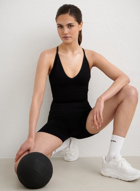 Hovedbilde Shape Seamless Cross Back Bralette Black 