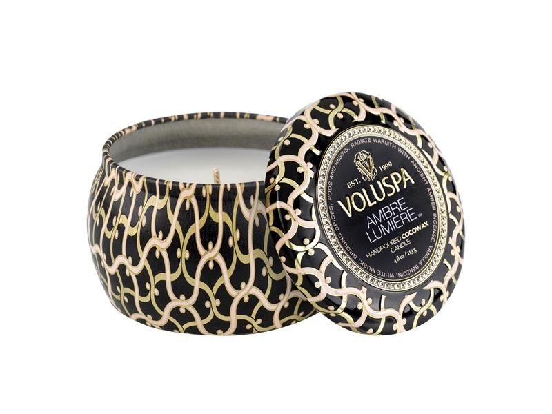 Mini Tin Candle Ambre Lumiere 