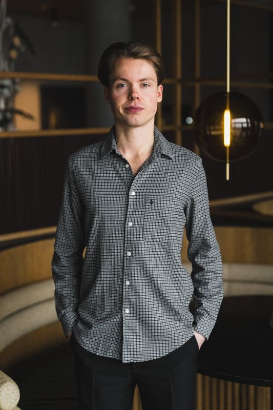 Saliam NJ Shirt 15839 Grey Melange Check 