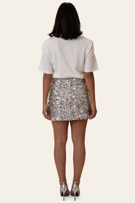 Hovedbilde Emilyic Mini Skirt Silver Sequin