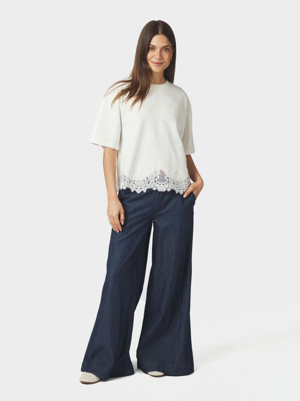 Iria Lace Tee White 