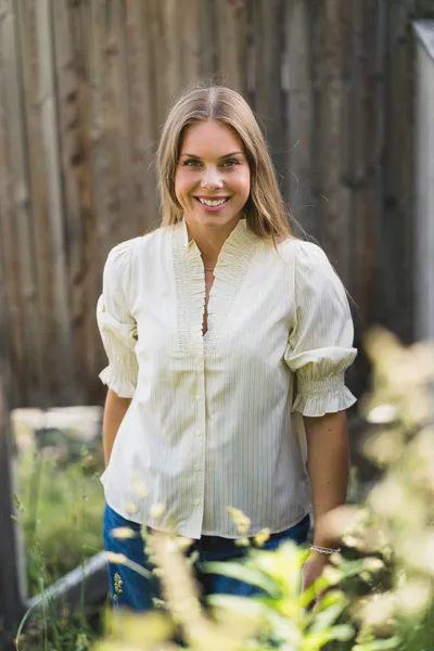 Hovedbilde Briony Striped Shirt Light Yellow 