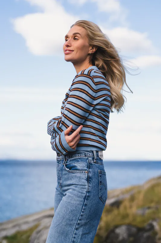Florence Stripe Polo Blue Mix 