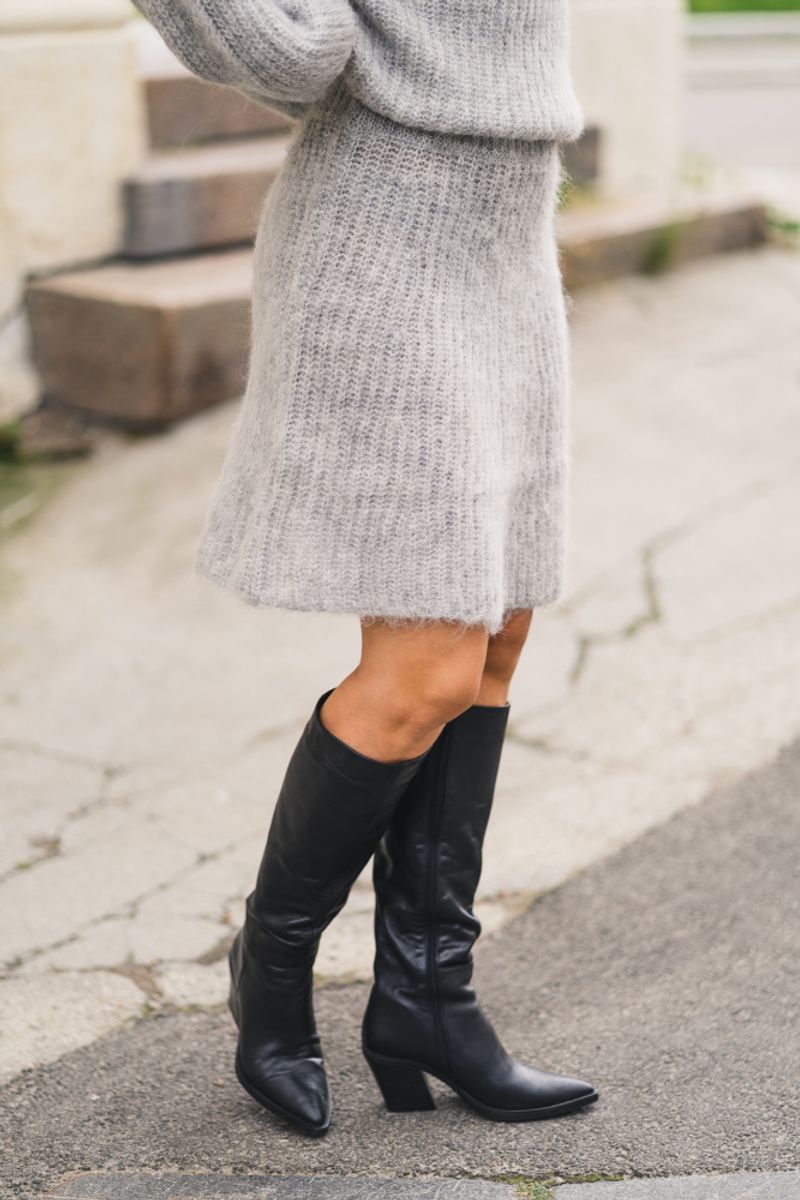 Annalisa Skirt Light Grey Melange 