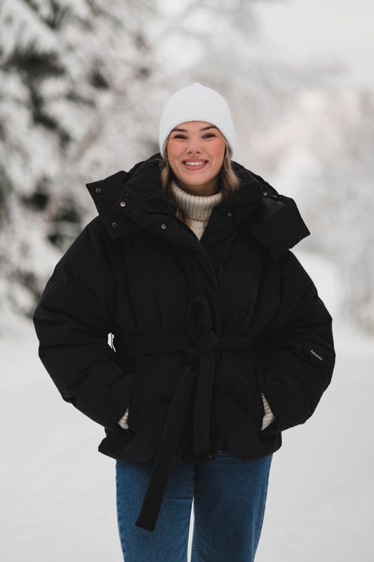 Steilia Brushed Down Jacket Black 