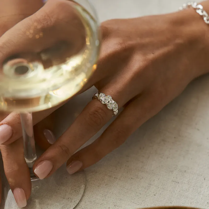 Structured Ring Silver