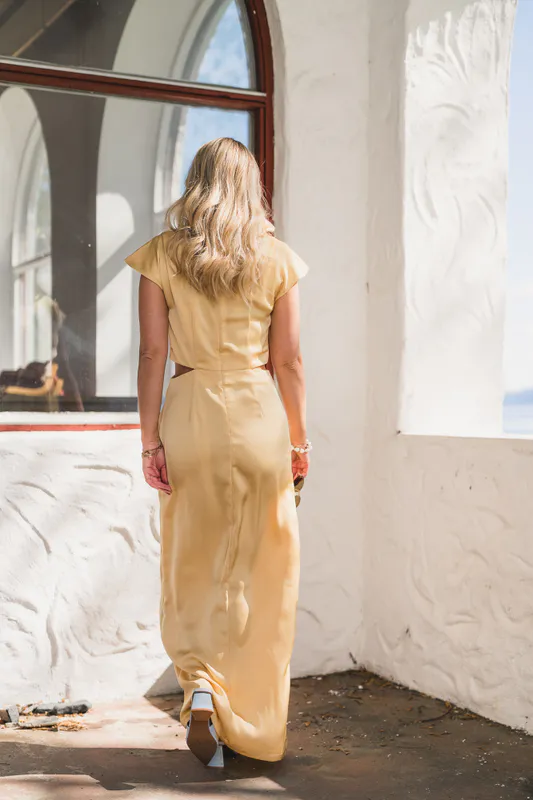 Zephyr Dress Butter Yellow 