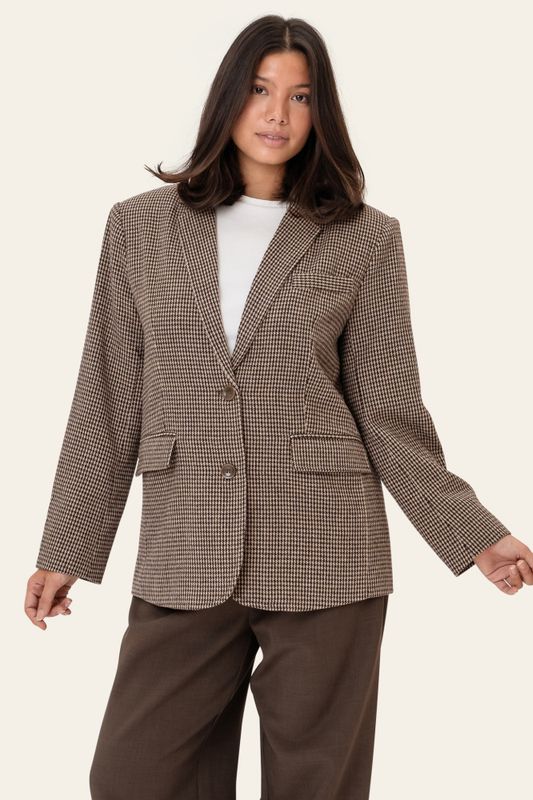 Signatureic Blazer Brown Checks
