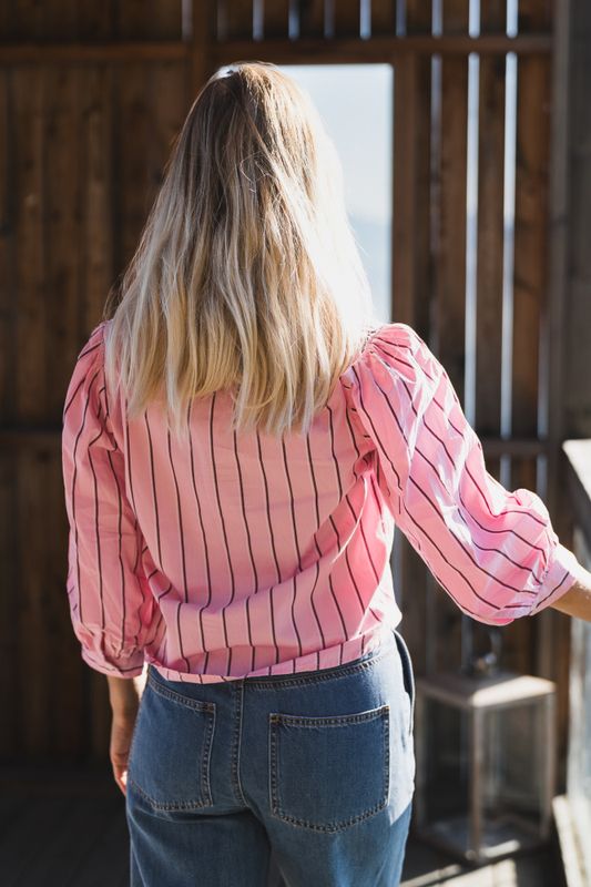 Anais Shirt Pink Stripe 