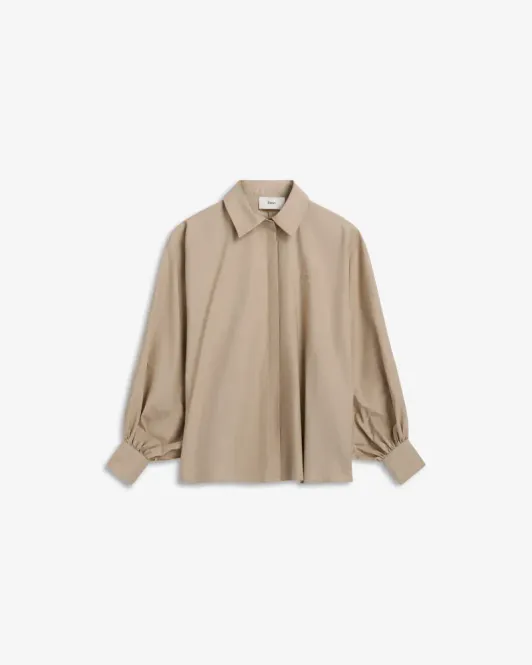Hovedbilde Muse Poplin Shirt Stone Sand 