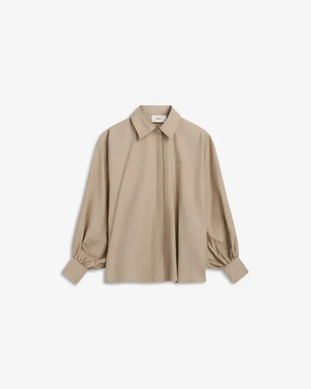 Muse Poplin Shirt Stone Sand 