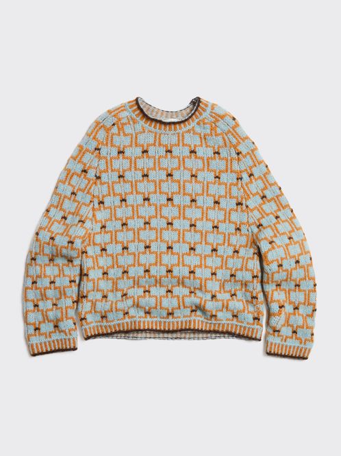 Hovedbilde Norwegian Wool Crew Blue Mix 