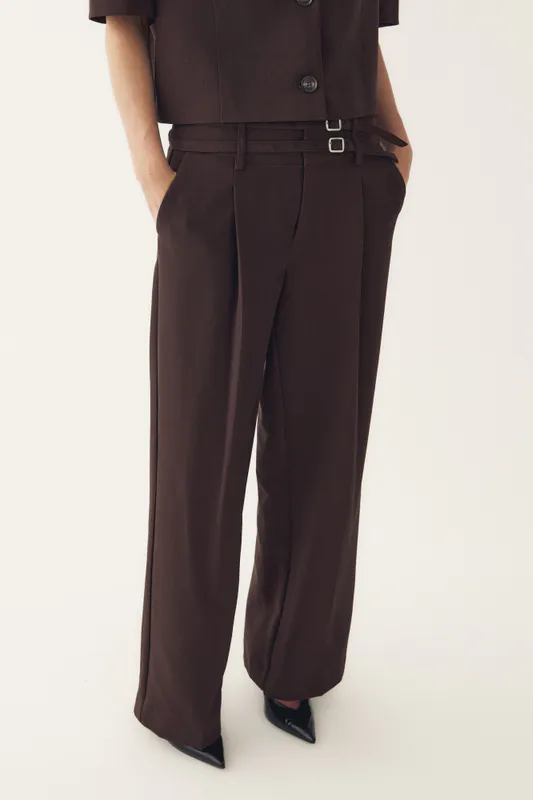 Darryl HW Pants Chocolate 