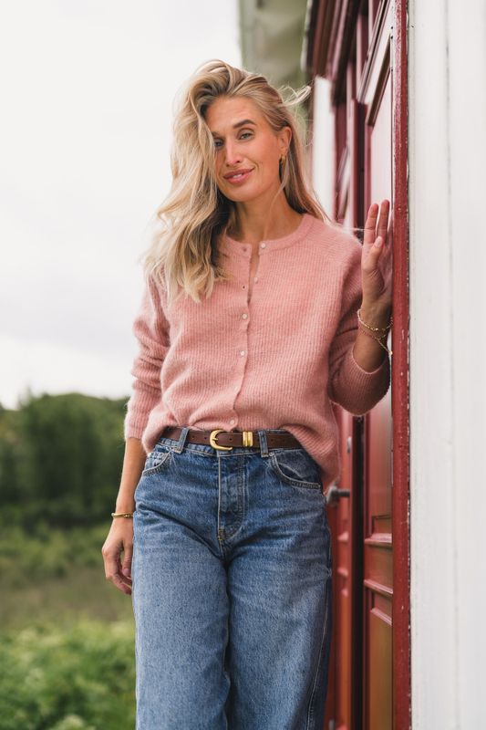 Amalie Cardigan Misty Rose 
