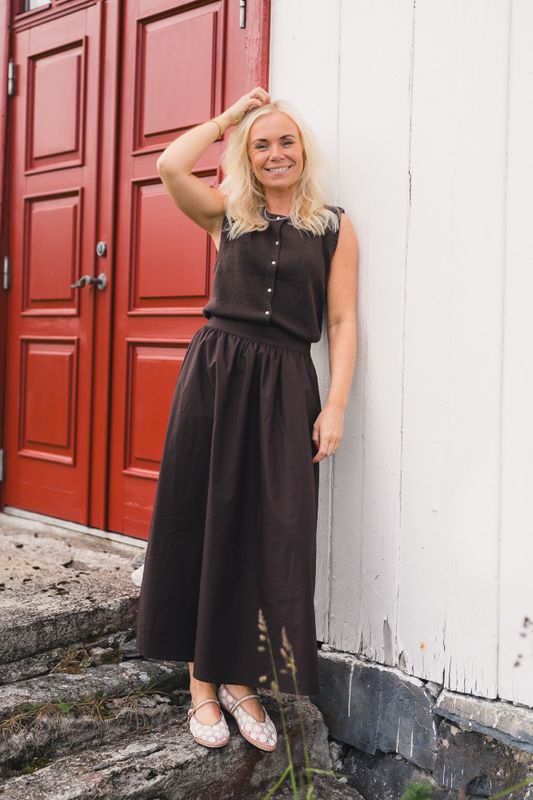 Ida Maja HW Skirt Black Coffee 