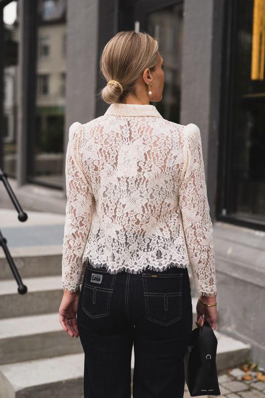 Lace Shirt Vintage White 