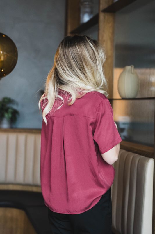 Mina SS Shirt 14028 Earth Red 