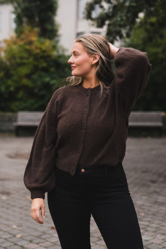 Bondie Hope Cardigan Hot Fudge 
