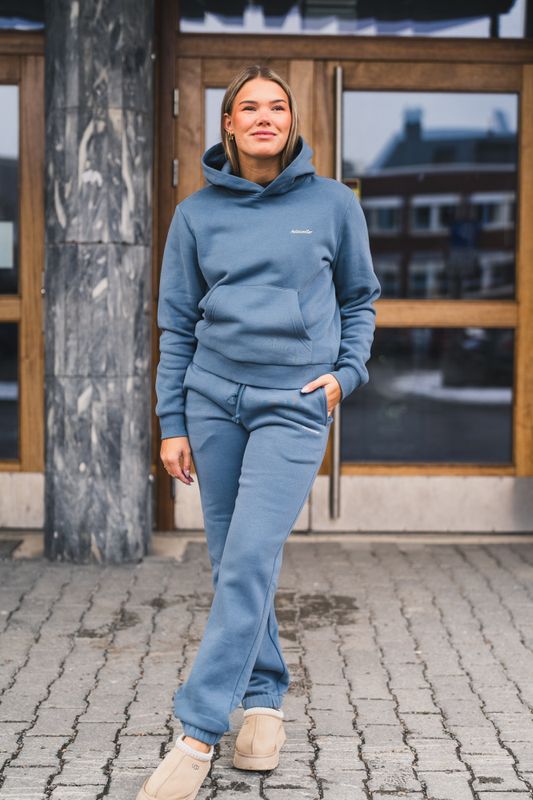 W Regular Hoodie Blue 