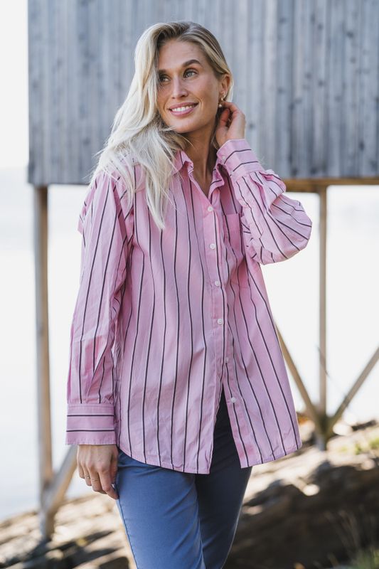 Anabella Shirt Pink Stripe 