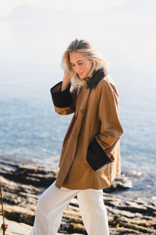 Heather Jacket Dark Camel 