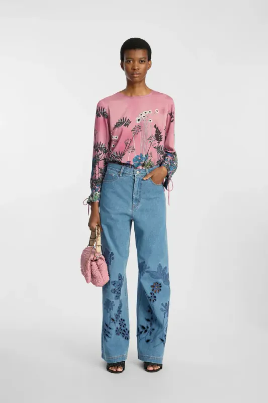 Basilia Blouse Print Berry 