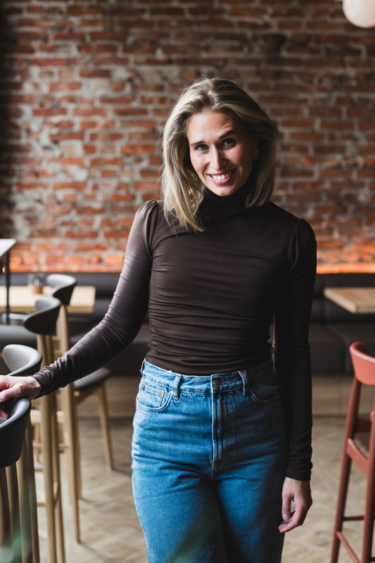 Jersey Turtleneck Brown 