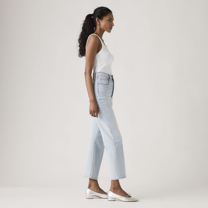 Ribcage Straight Ankle Light Indigo Filter Her