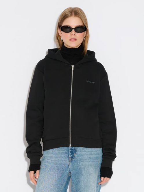 Hovedbilde W Regular Zip Hoodie Black 