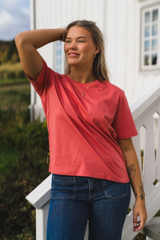 Melea Icon Tee F Rose/Lantana 