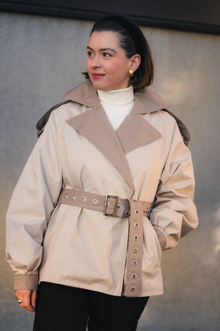 Hovedbilde Duskregn Short Trench Coat Sand 