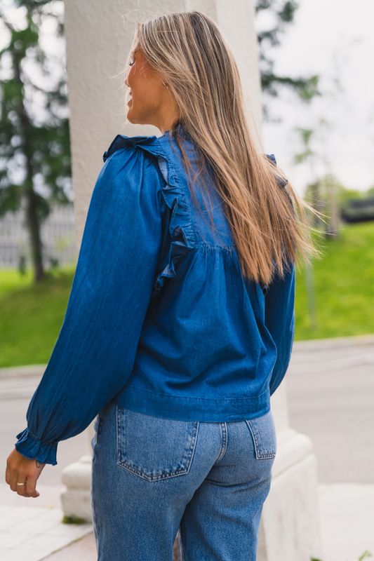Janis Denim Blouse Blue 