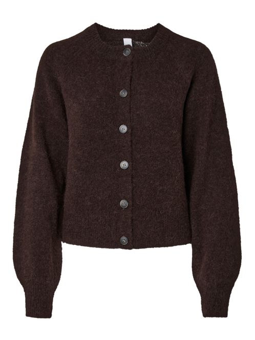 Hovedbilde Johi LS Wool Blend Cardigan Coffee Bean 