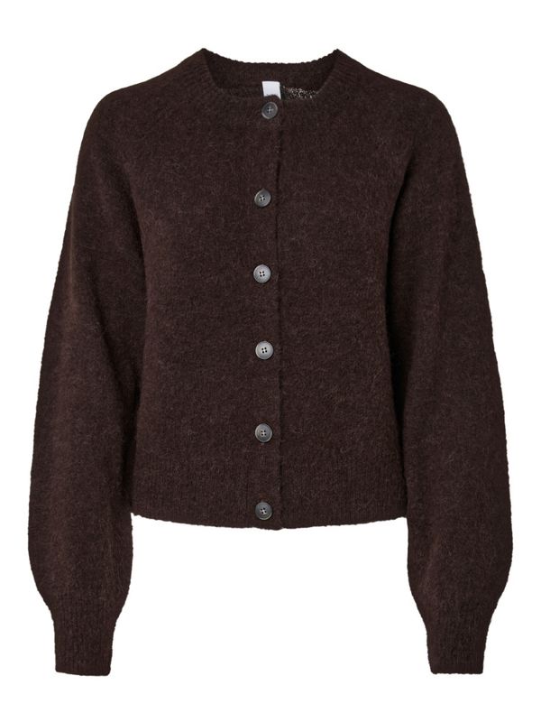 Johi LS Wool Blend Cardigan Coffee Bean 
