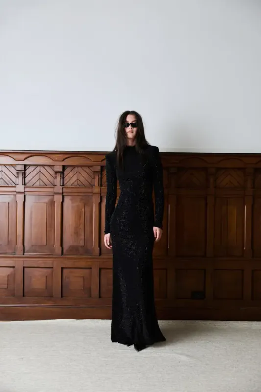 Luxe Sequin Skirt Black 