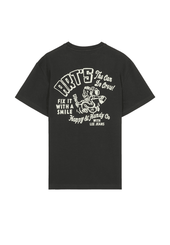 Workwear Crew Tee Washed Black 