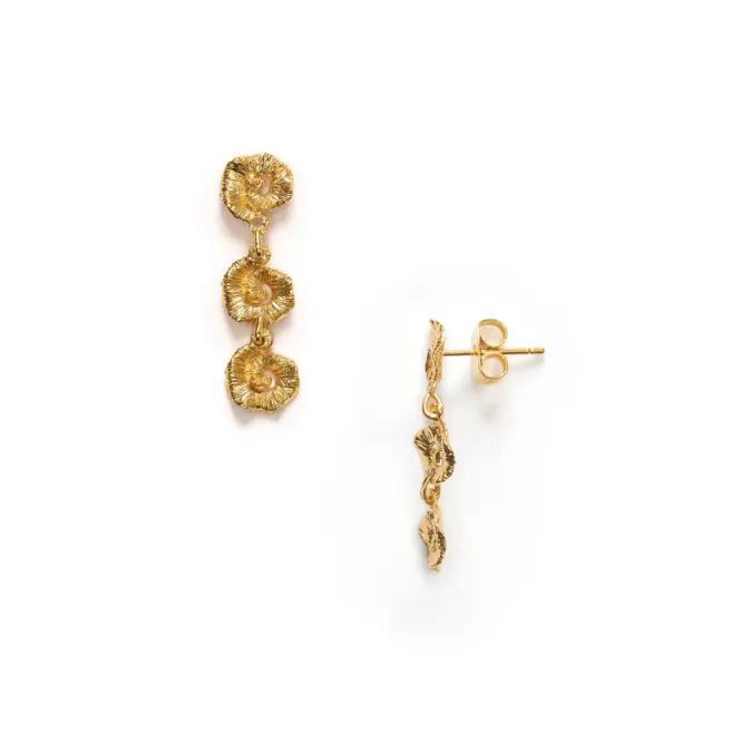 Hovedbilde Triple Sun Earrings Gold 