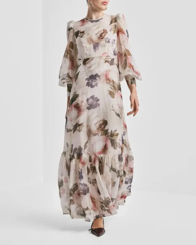 Organza Maxi Dress Fluid 