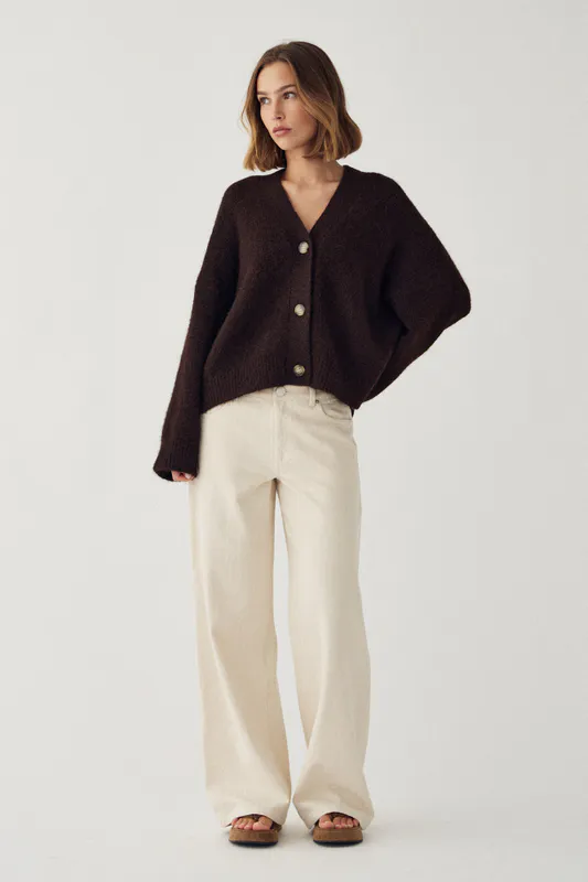 Laiana Knit Cardigan Chocolate 