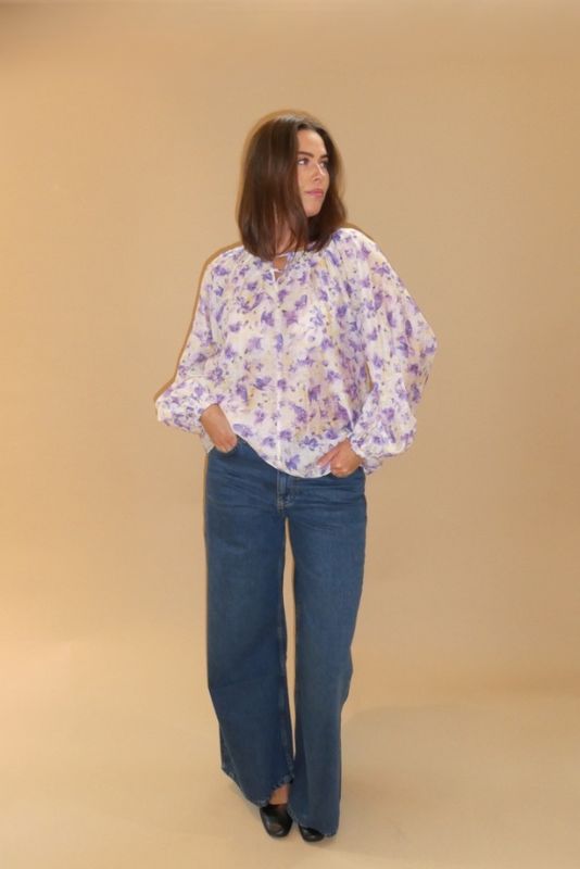 Tessa Print Blouse Yellow 