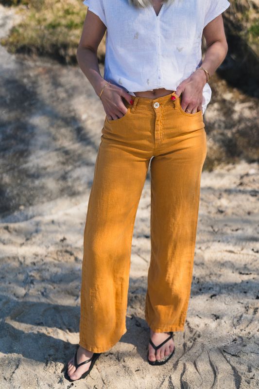 Culotte Linen Colour Topaz