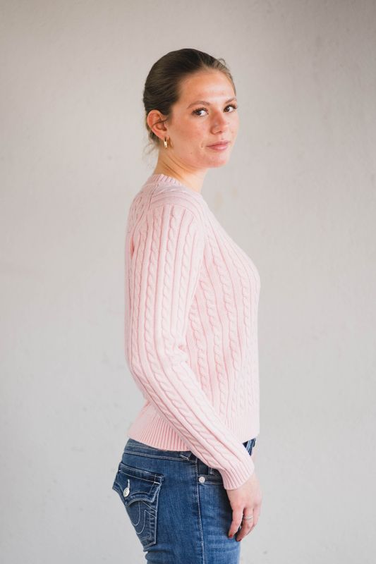 Livvy Cable Light Pink 