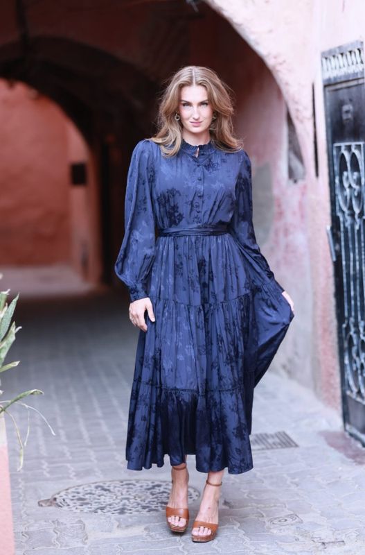 Doris Long Dress Midnight 