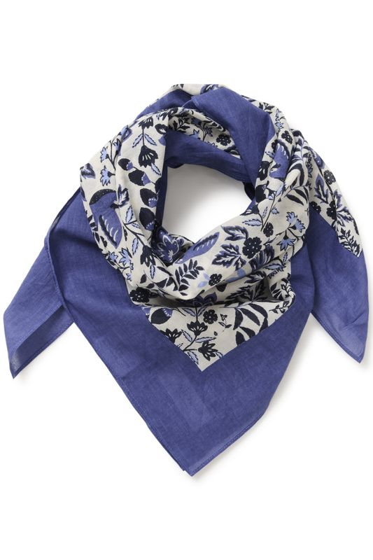Phi Scarf Blue Bird Print