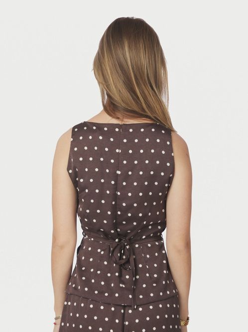 Hovedbilde Nassa Big Dot Top Dark Brown 