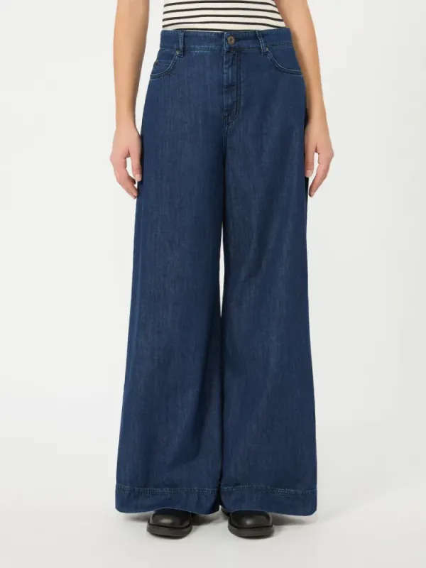 Kdvega Denim Trousers Navy Dark 