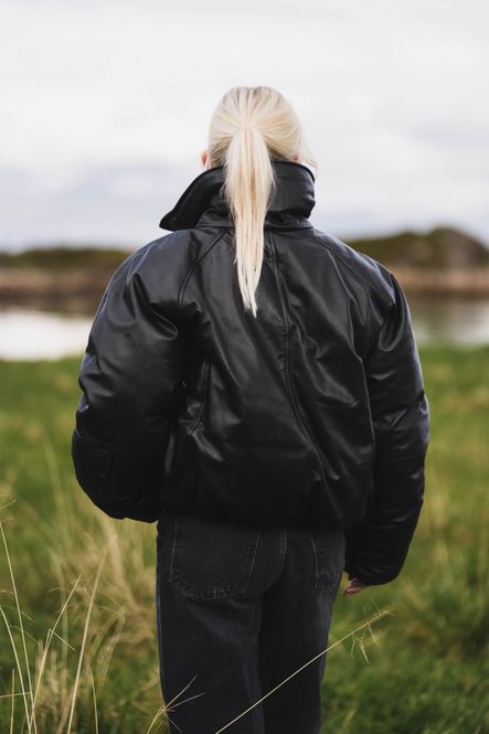 Hovedbilde Berry Padded Leather Jacket Black 