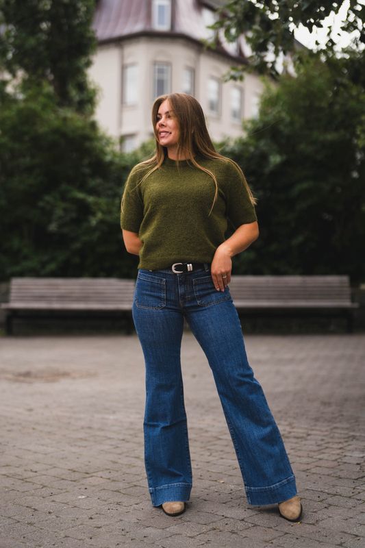 Johi SS Wool Blend Pullover Fir Green 