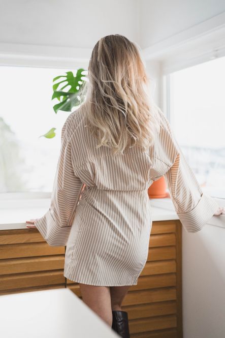 Hovedbilde Atari Dress Oat Stripe 