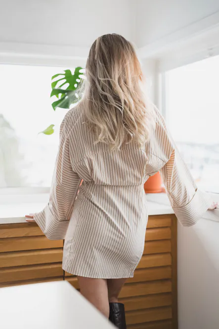 Hovedbilde Atari Dress Oat Stripe 